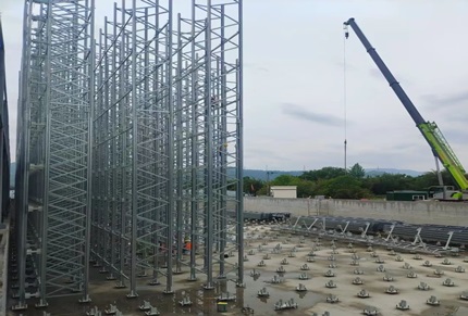 Tianjin Master Project Case | Integrated Racking System for a Food Company Under Installation