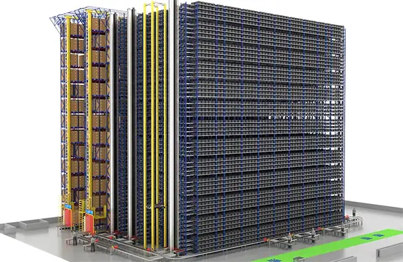 Multilayer Automated Warehouse Shuttle Storage System